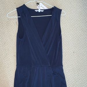BCBGeneration Navy Romper